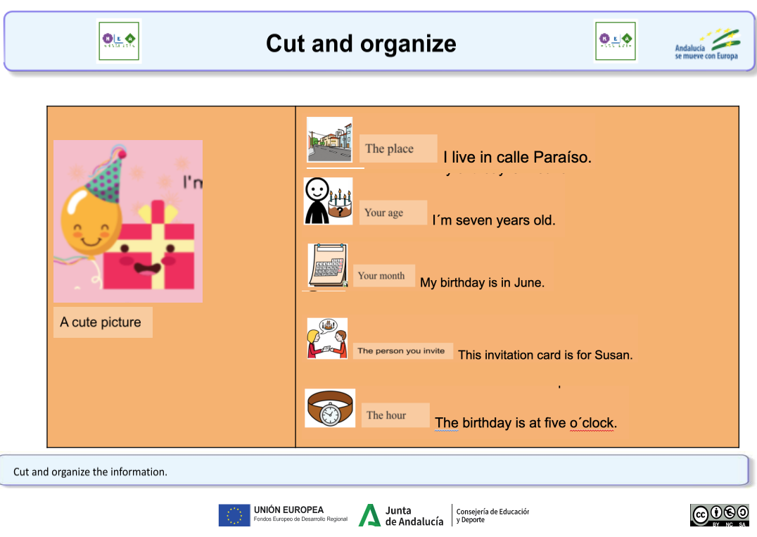 I can organize the information