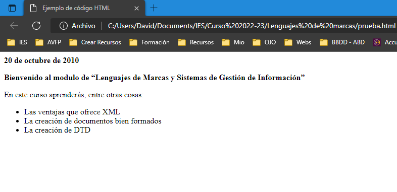 Ejemplo HTML