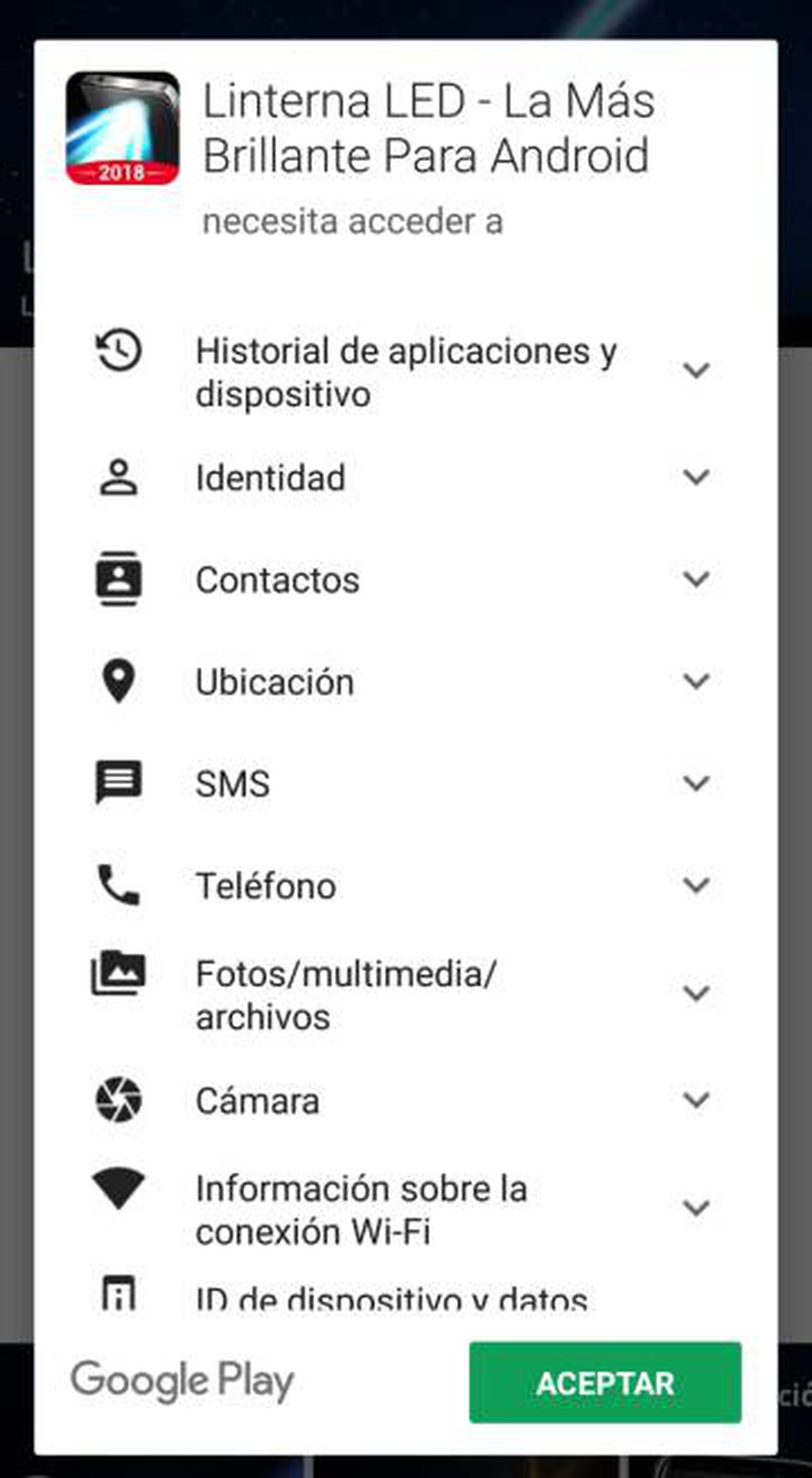 Ejemplo linterna