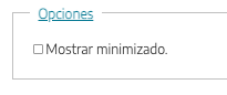 opciones