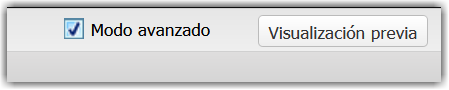 Modo avanzado Modo avanzado
