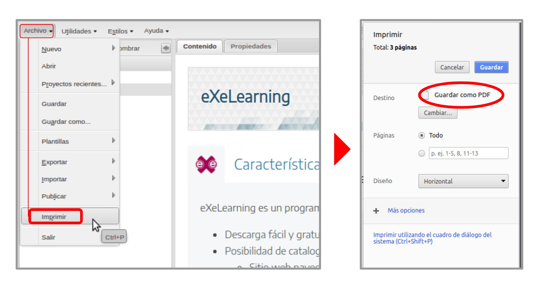imprimir / exportar a PDF imprimir / exportar a PDF